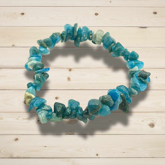 Bracelet en Apatite Bleue – Créativité et Expression