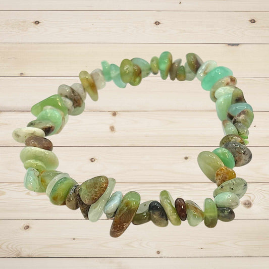 Bracelet en Chrysoprase – Équilibre et Renouveau