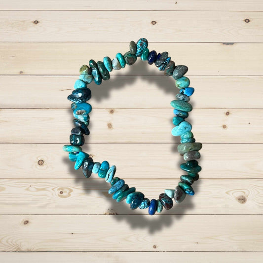 Bracelet en Chrysocolle – Paix et Expression Sincère